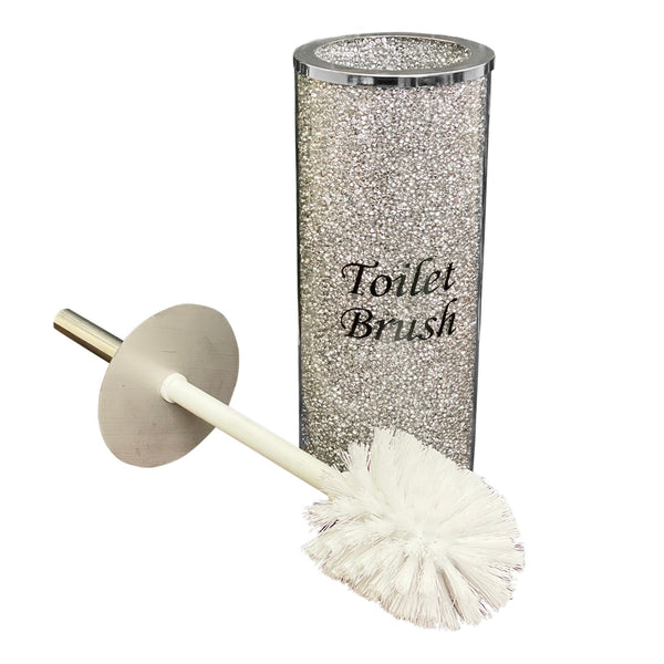 Crushed Diamond Toilet Brush With Holder Toilet Bathroom Cleaning